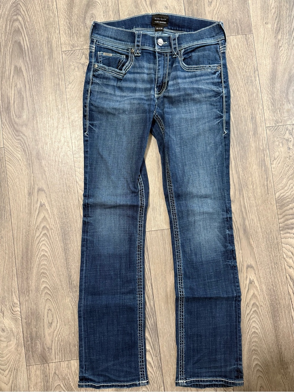 Buckle Black Fit No. 3 Bootleg Jeans 32x34